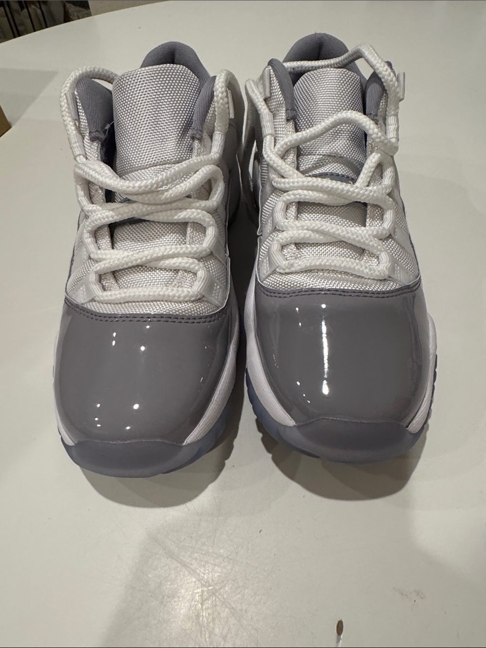 Jordan Kids Grey and White Retro Sneakers